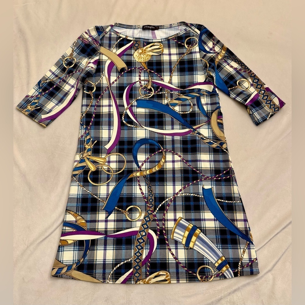 EUC! J. McLaughlin Girls’ RARE Equestrian Motif Dress, sz 5 - Picture 2 of 10